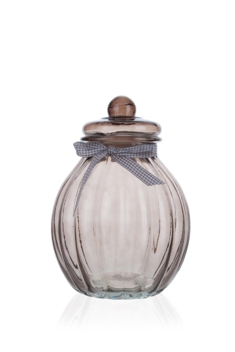 Loa Bombed Glass Jar - Brown - 3.7 Lt - 2