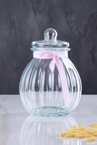 Loa Bombed Glass Jar - Pink - 3.6 Lt - 1