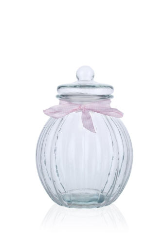 Loa Bombed Glass Jar - Pink - 3.6 Lt - 2