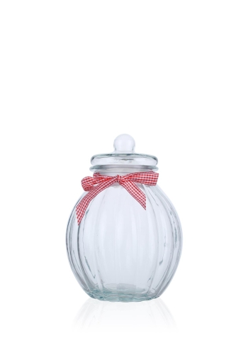 Loa Bombed Glass Jar - Red - 2,6 Lt - 2