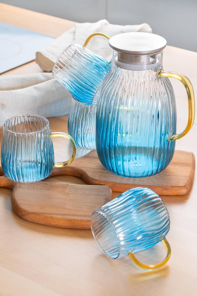 Lueray 5 Piece Glass Jug And Glass Set - 1