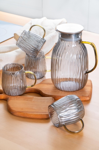 Lueray 5 Piece Glass Jug And Glass Set - 2