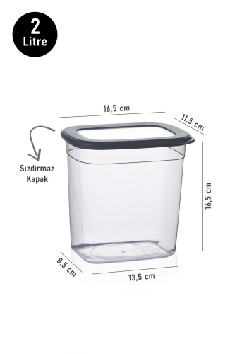 Masterpiece 12 Rectangular Storage Container - 2 Lt - 3