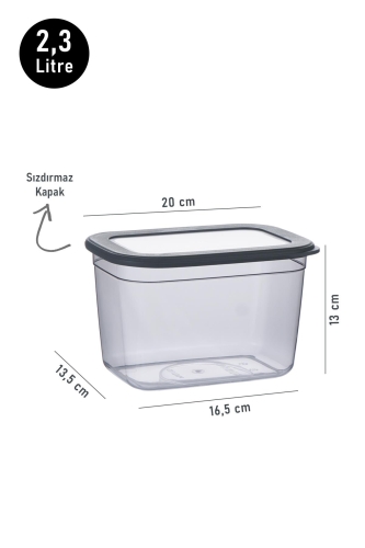 Masterpiece 12 Rectangular Storage Container - 2,3 Lt - 3