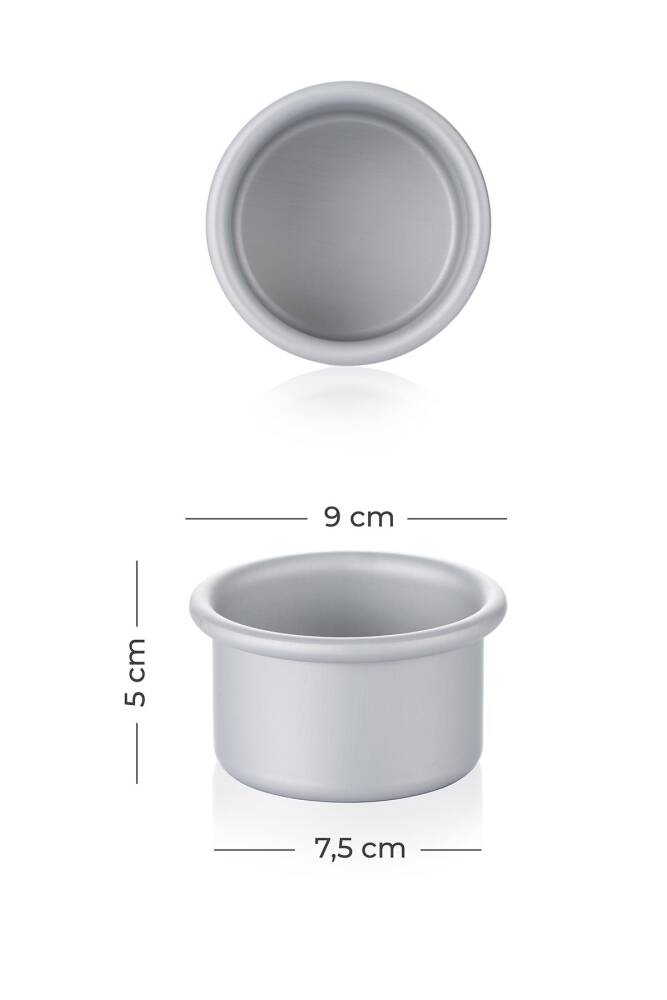 Mate 6 Round Muffin Cake Mold - 7.5 Cm - 3