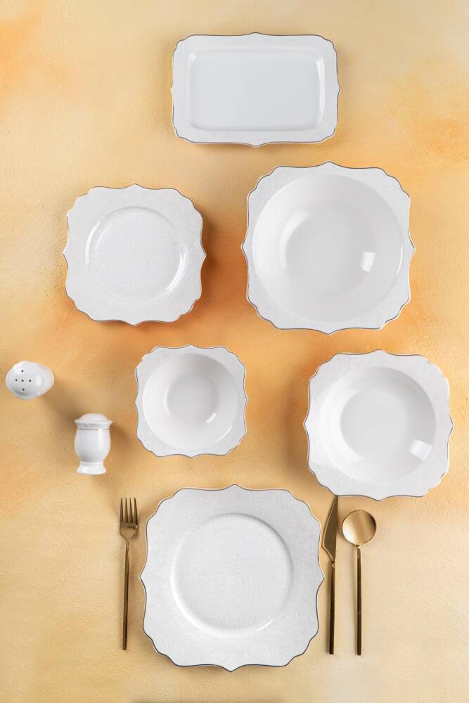 Medusa 29 Pieces Of 6 People Porcelain Dinner Set - 1