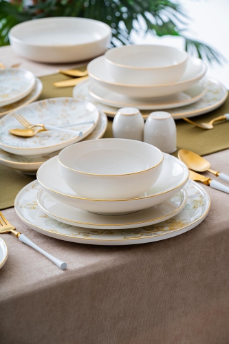 Menessa 58 Piece Porcelain Dinner Set For 12 People - 2