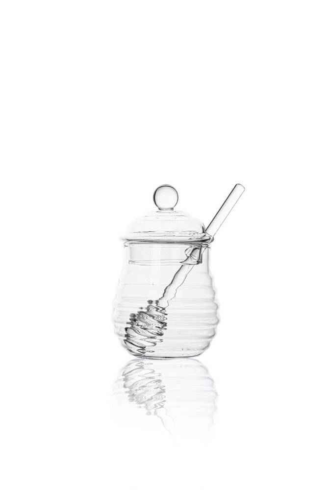 Meva Glass Honey Jar - 3