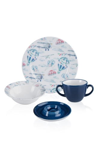 Neva 4 Piece Food Set - Navy Blue - 3