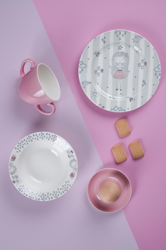 Neva 4 Piece Food Set - Pink - 1