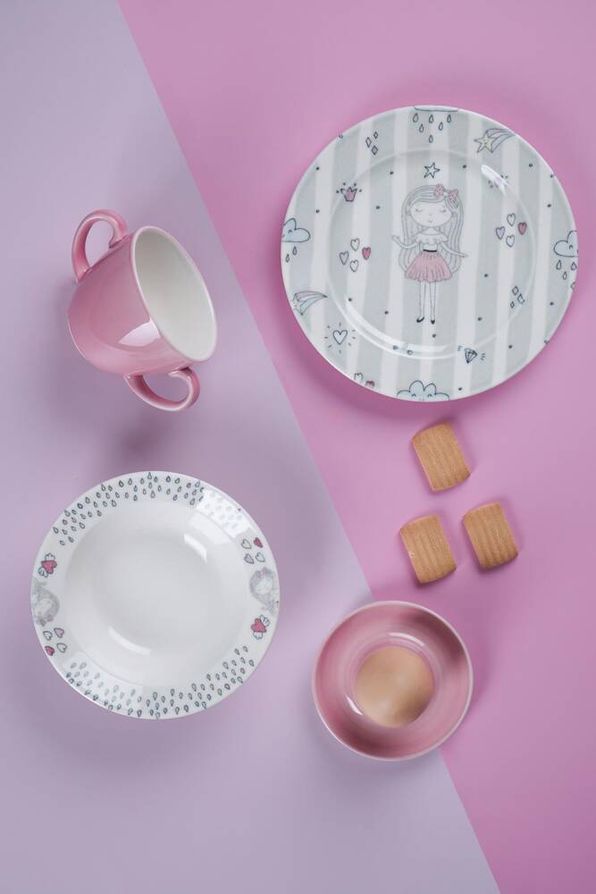 Neva 4 Piece Food Set - Pink - 1