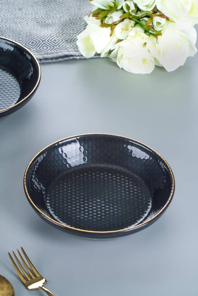 Nordic Trend Black Plat Plate - 18.5 Cm - 1