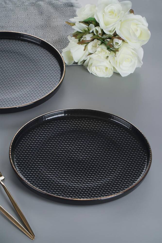 Nordic Trend Black Service Plate - 26 Cm - 1