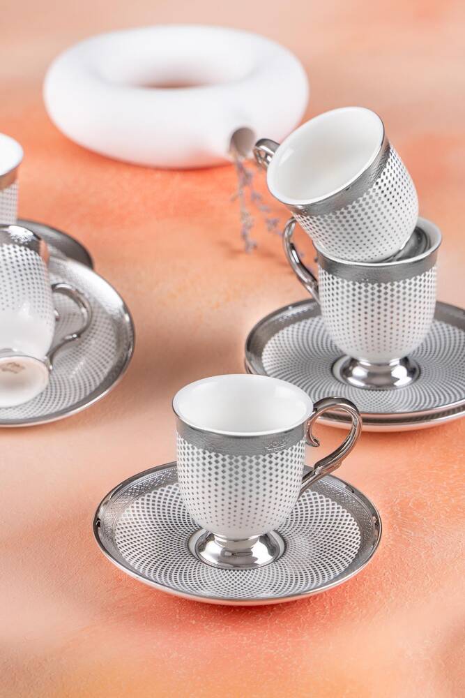 Nova Silver Coffee Cup Cup Set For 6 People - 90 Ml - 1