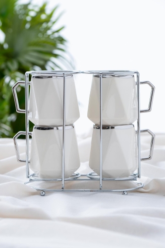 Porcelain Mug For 4 Persons With Mopsy Stand - 1