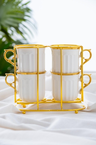 Porcelain Mug For 4 Persons With Yeast Stand - 1