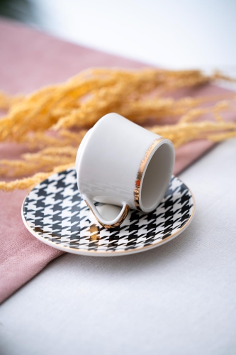 Premium 6 Porcelain Coffee Cup Set - 2