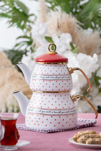 Qualita Enjoy Enamel Teapot Set - 1