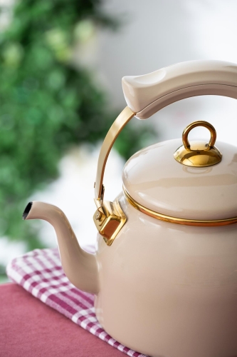 Qualita Fit Beige Teapot - 2250 Ml - 2