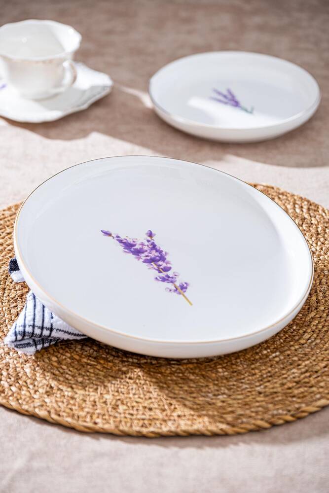 Soft Royal Porcelain Round Plate - 22 Cm - 1