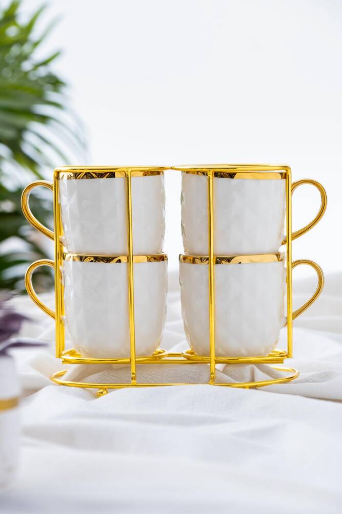 Staffa Porcelain Mug For 4 Persons With Stand - 1