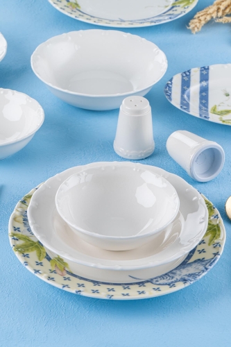 Sunflower 23 Pieces Of 6 People Porcelain Dinner Set - 2