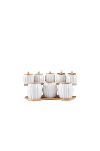 Tamara 8 Li Porcelain Spice Set - 2