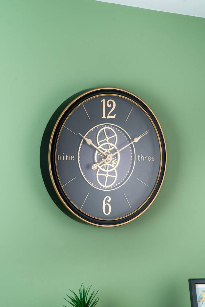 Wheel Wall Clock - 59 Cm - 1