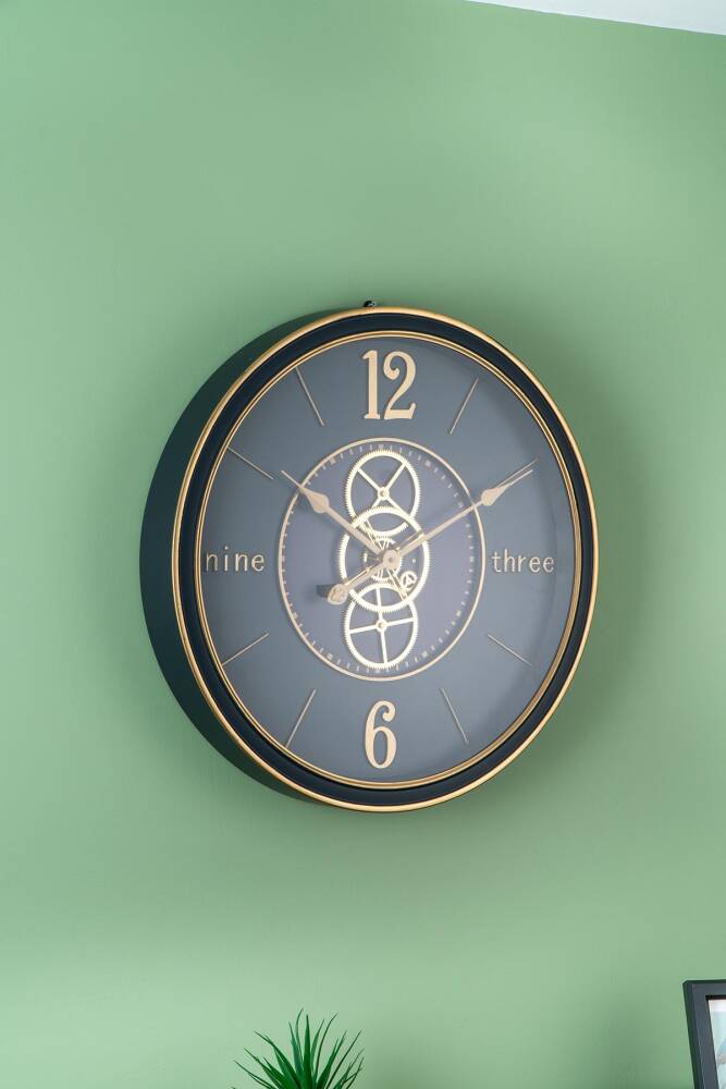 Wheel Wall Clock - 59 Cm - 1