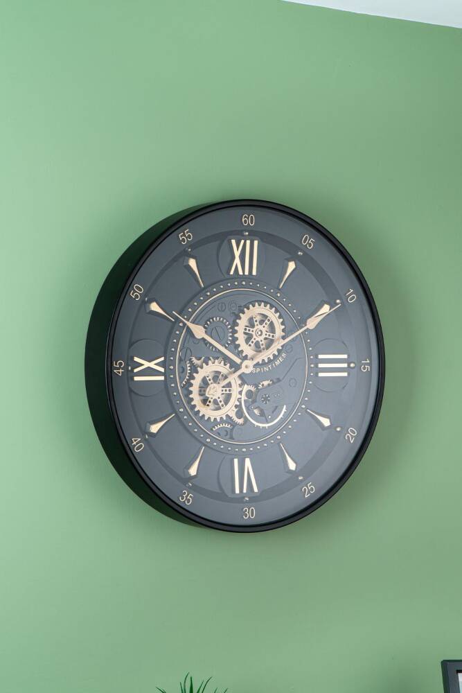 Wheel Wall Clock - 59 Cm - 1