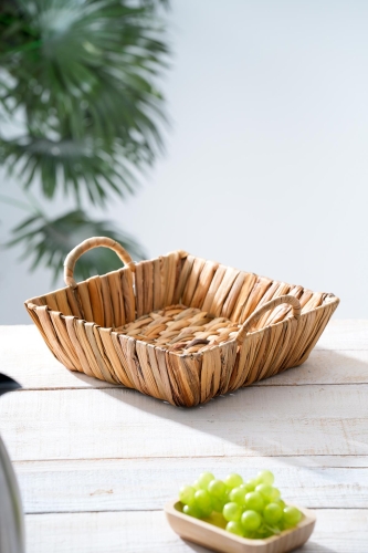 Wicker Hasır Ekmek Sepeti - 26 cm - 1