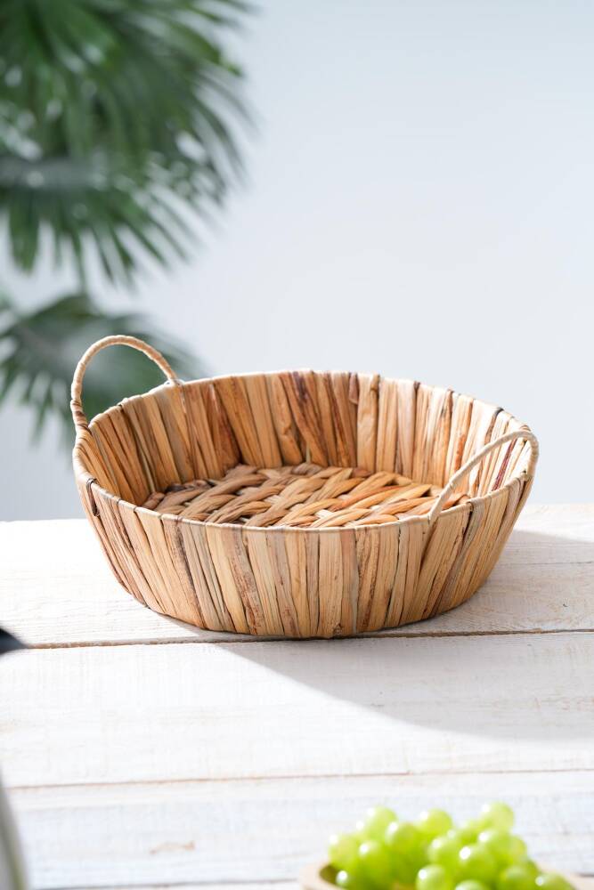 Wicker Hasır Ekmek Sepeti - 27 cm - 1