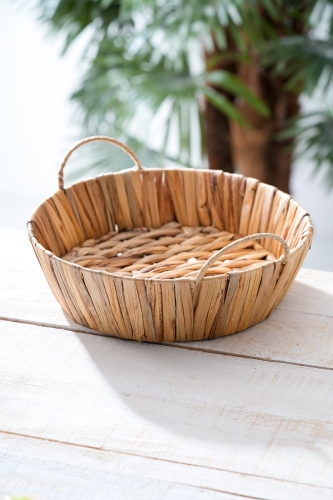 Wicker Hasır Ekmek Sepeti - 27 cm - 2