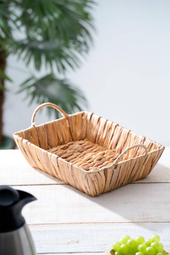 Wicker Hasır Ekmek Sepeti - 29 cm - 1