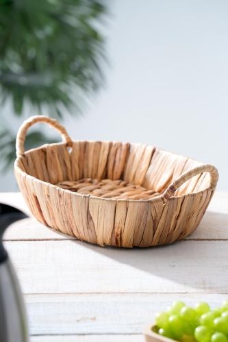 Wicker Hasır Ekmek Sepeti - 30 cm - 1