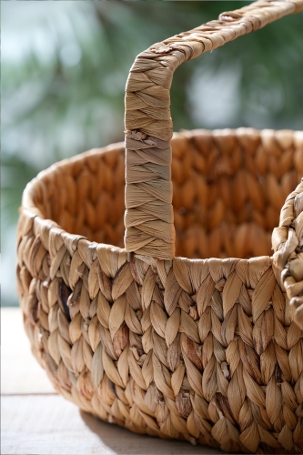 Wicker Kapaklı Hasır Piknik Sepeti - 38 cm - 3