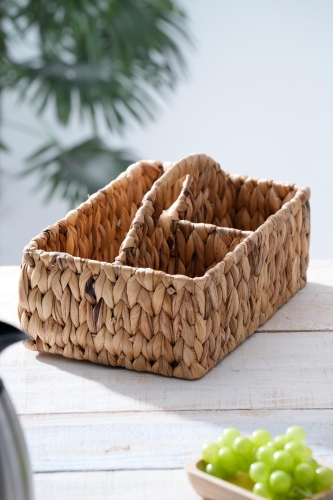 Wicker Wicker Spoon Holder Organizer - 30 cm - 2